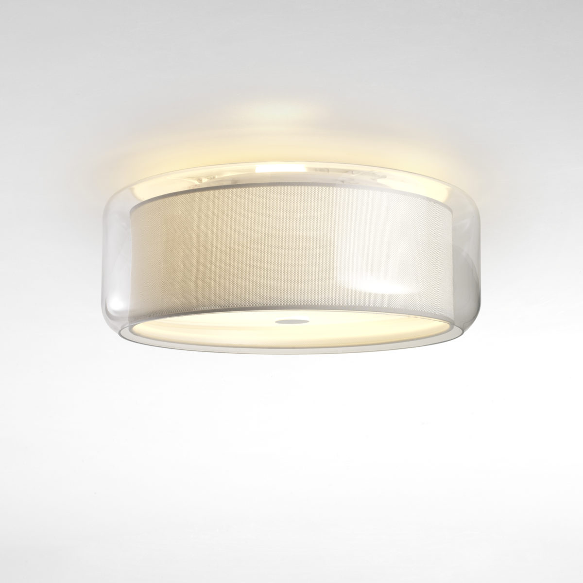 Lampe de bureau en verre soufflé blanc 41cm Mercer - Marset